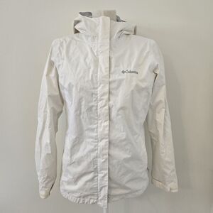 Columbia Windbreaker Size Medium White